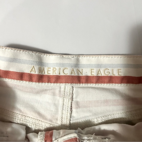 American Eagle Striped Mom Jeans Size 0 Short EUC - Picture 4 of 5